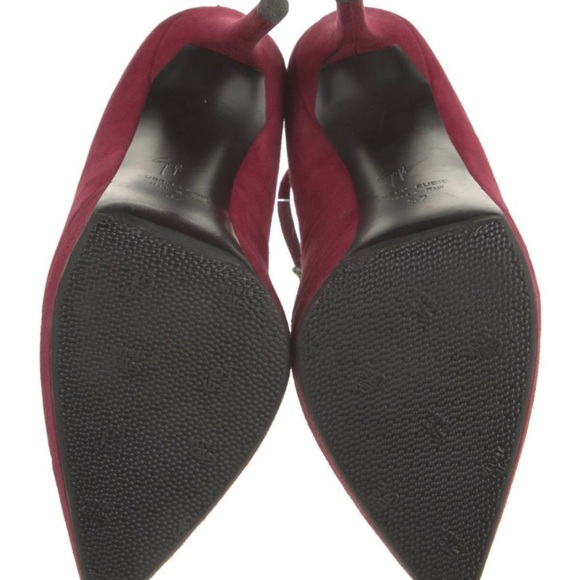 Elegant Burgundy Stiletto Heels - Picture 5 of 5